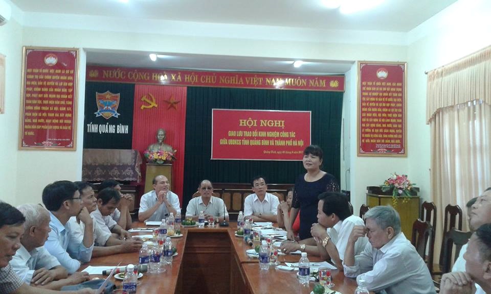 Đoàn UBĐKCG TP. Hà Nội làm việc với UBĐKCG tỉnh Quảng Bình
