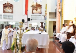 Nghi thức cha Giuse Trần Văn Lưu nhậm chức chính xứ Bình Thuận, TGP. TP. Hồ Chí Minh. Ảnh: CTV 