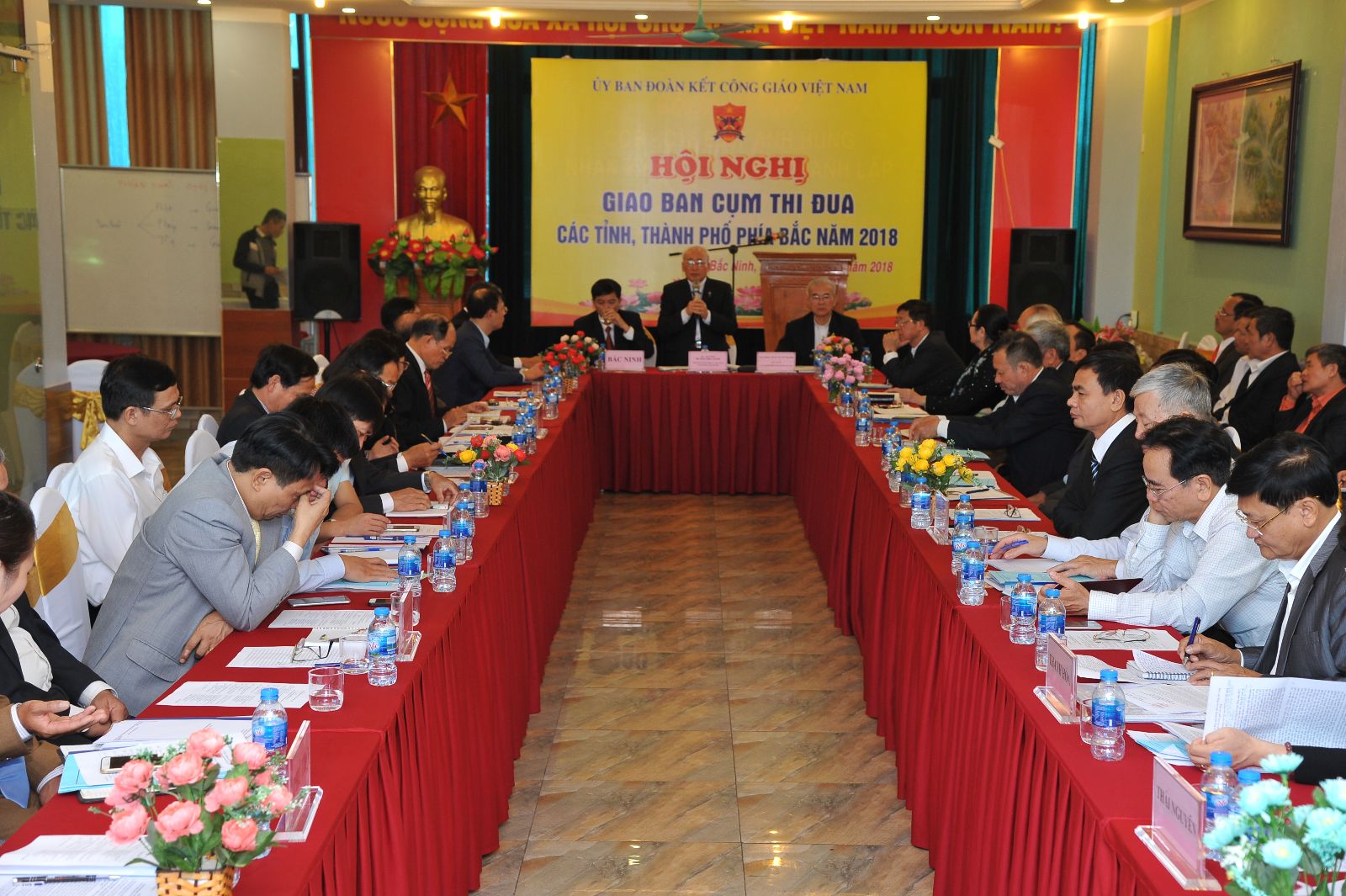 Quang cảnh tại Hội nghị giao ban cụm thi đua miền Bắc năm 2018. Ảnh: Phạm Cường 