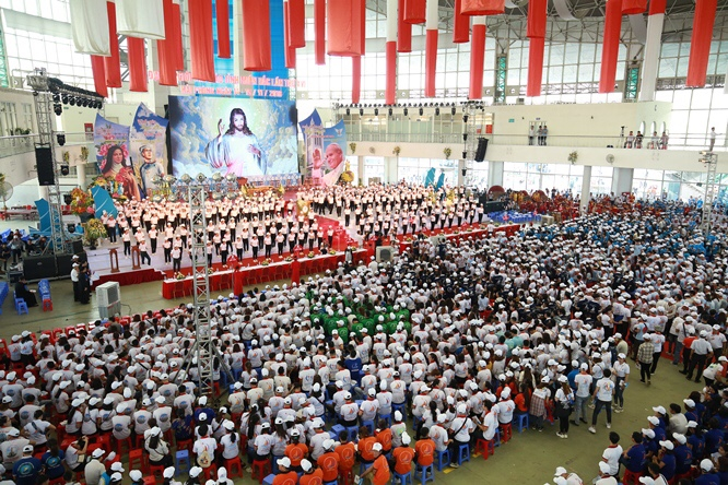 Quang cảnh Đại hội Giới trẻ giáo tỉnh miền Bắc lần thứ XVI. Ảnh: CTV