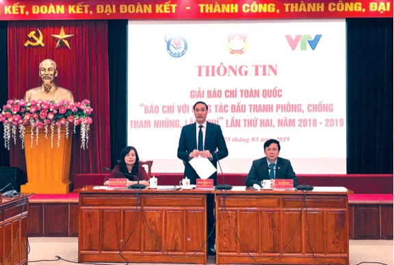 Buổi họp Thông tin báo chí về Giải “Báo chí với công tác đấu tranh phòng, chống tham nhũng, lãng phí” lần thứ hai. Ảnh: Phạm Cường Ảnh: Mạnh Cường Ảnh: CTV