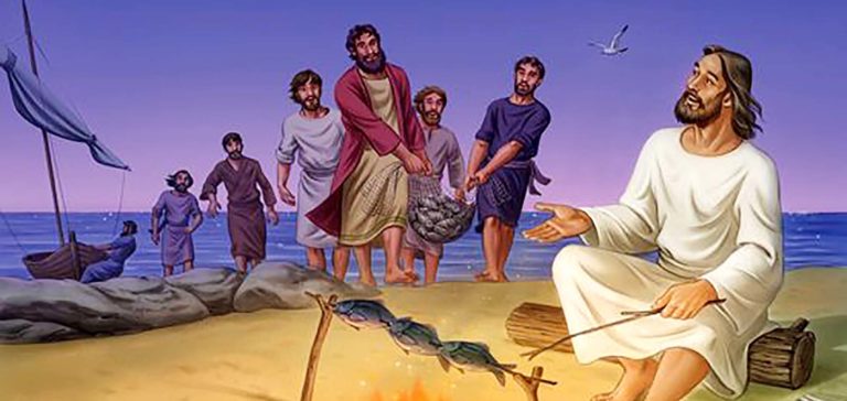  "Anh em đến mà ăn!" Không ai trong các môn đệ dám hỏi "ông là ai?", vì các ông biết rằng đó là Chúa. Ảnh: CTV