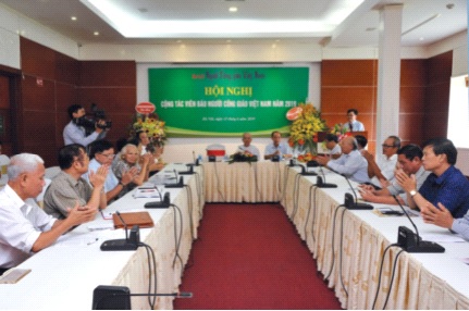 Tổng Biên tập Vũ Thành Nam phát biểu tại Hội nghị. Ảnh: Phạm Cường