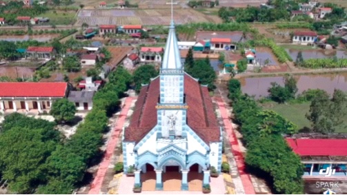 Quang cảnh giáo xứ Tân Hải. Ảnh: CTV