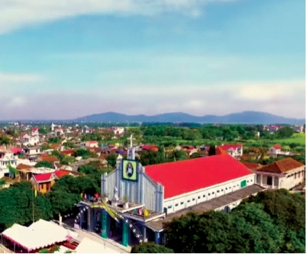 Quang cảnh giáo xứ Kẻ Bền. Ảnh: CTV