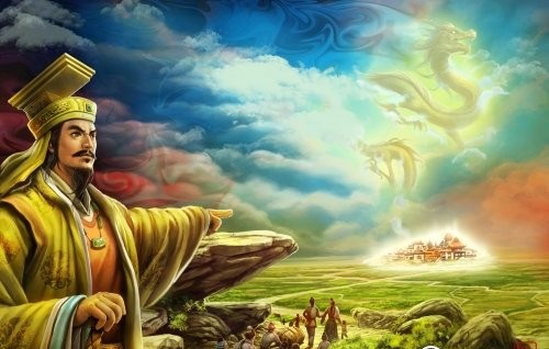 Thái Tông Hoàng đế được mô tả uy dũng hơn người, bách chiến bách thắng công danh rạng rỡ triều Lý. Minh họa: Ngọc Mai