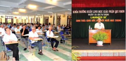 Khóa thường huấn linh mục đoàn giáo phận Qui Nhơn 9/2020. Ảnh: CTV