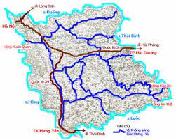 Sơ đồ Hệ thống thuỷ lợi Bắc Hưng Hải. Ảnh: Đỗ Linh 