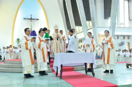 Quang cảnh thánh lễ. Ảnh: CTV