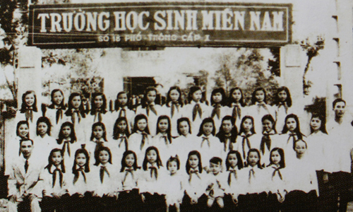 Trường học sinh Miền Nam - dành cho con em Miền Nam tập kết ra Bắc. Ảnh: TL
