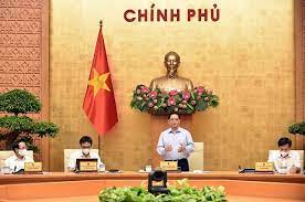 Thủ tướng Chính phủ Phạm Minh Chính chủ trì Hội nghị trực tuyến của Chính phủ với 63 tỉnh, thành phố để thực hiện ngay các giải pháp cấp bách phòng, chống dịch COVID-19 theo Nghị quyết kỳ họp thứ nhất, Quốc hội khóa XV hôm 30-7. Ảnh: Nhật Bắc