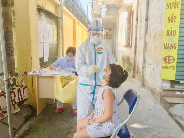 Xét nghiệm Covid-19 cho trẻ em.