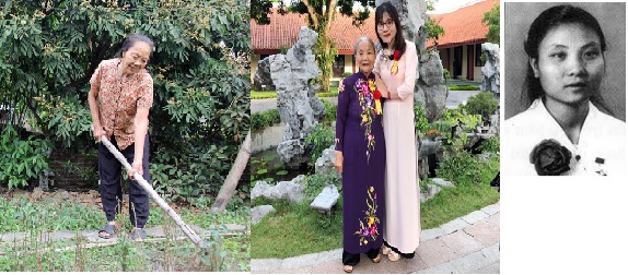 Từ trái qua phải Anh hùng Lao động Vũ Thị Tỵ , Phạm Thị Vách (người đứng bên trái) trong cuộc sống đời thường và Vũ Thị Lục. Ảnh: TL