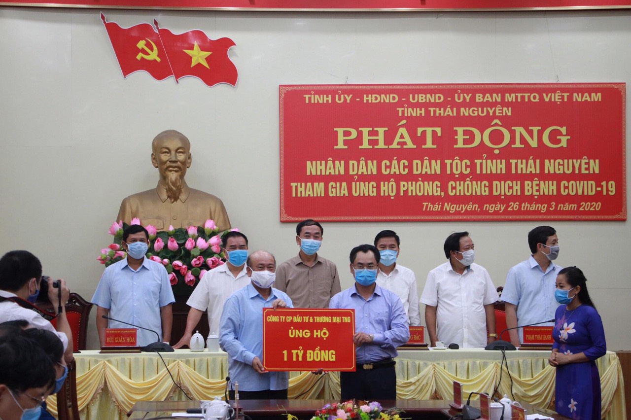 Công ty Cổ phần Đầu tư và Thương mại TNG ủng hộ Phòng, chống dịch bệnh CIVID-19.