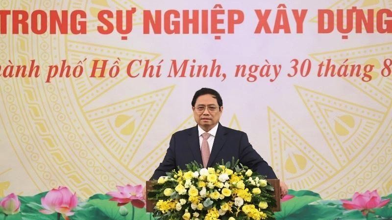 Thủ tướng Chính phủ Phạm Minh Chính phát biểu tại hội nghị. 