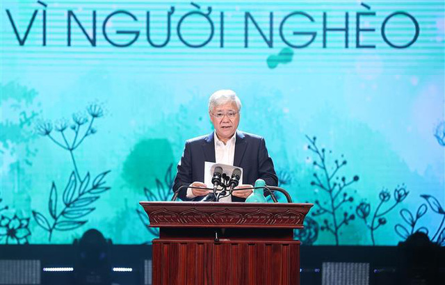  Bí thư Trung ương Đảng, Chủ tịch Uỷ ban Trung ương MTTQ Việt Nam Đỗ Văn Chiến phát biểu.