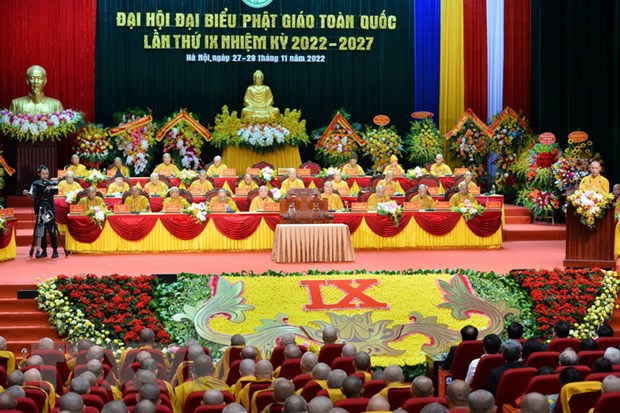 Quang cảnh lễ bế mạc Đại hội. 