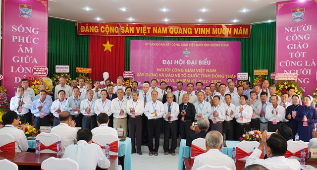 Ủy ban Đoàn Kết Công giáo Việt Nam tỉnh Đồng Tháp khóa VI, nhiệm kỳ 2022 - 2027 ra mắt Đại hội