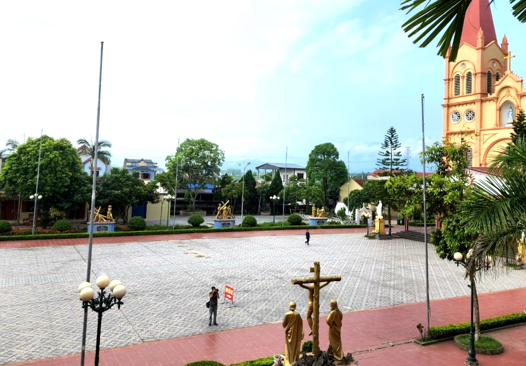 Môi trường xanh, sạch, đẹp tại giáo xứ Đại Từ (xã Hùng Sơn, huyện Đại Từ, tỉnh Thái Nguyên). 