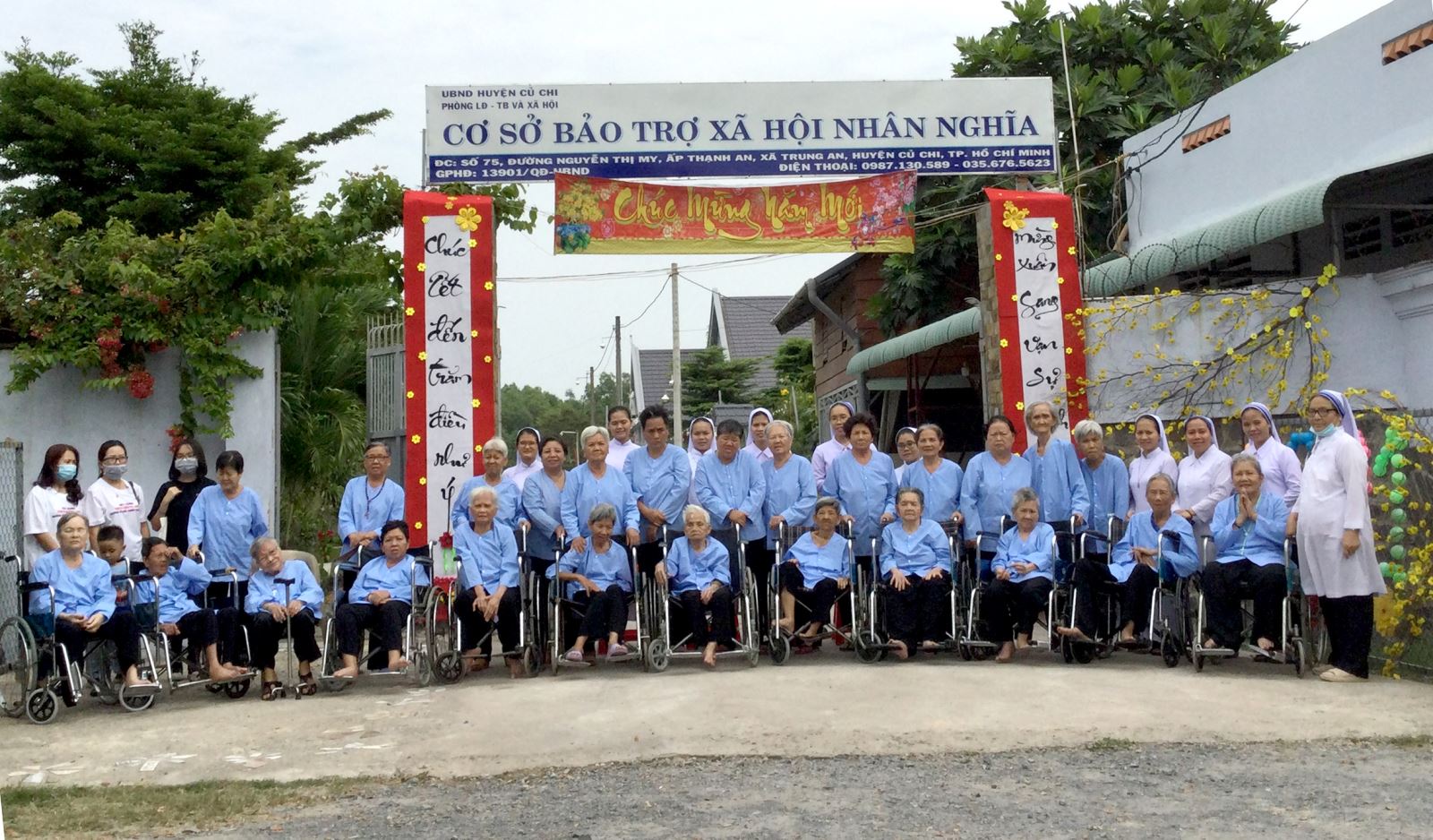 Nhà tình thương Nhân Nghĩa đón nhận và nuôi dưỡng các cụ già neo đơn.