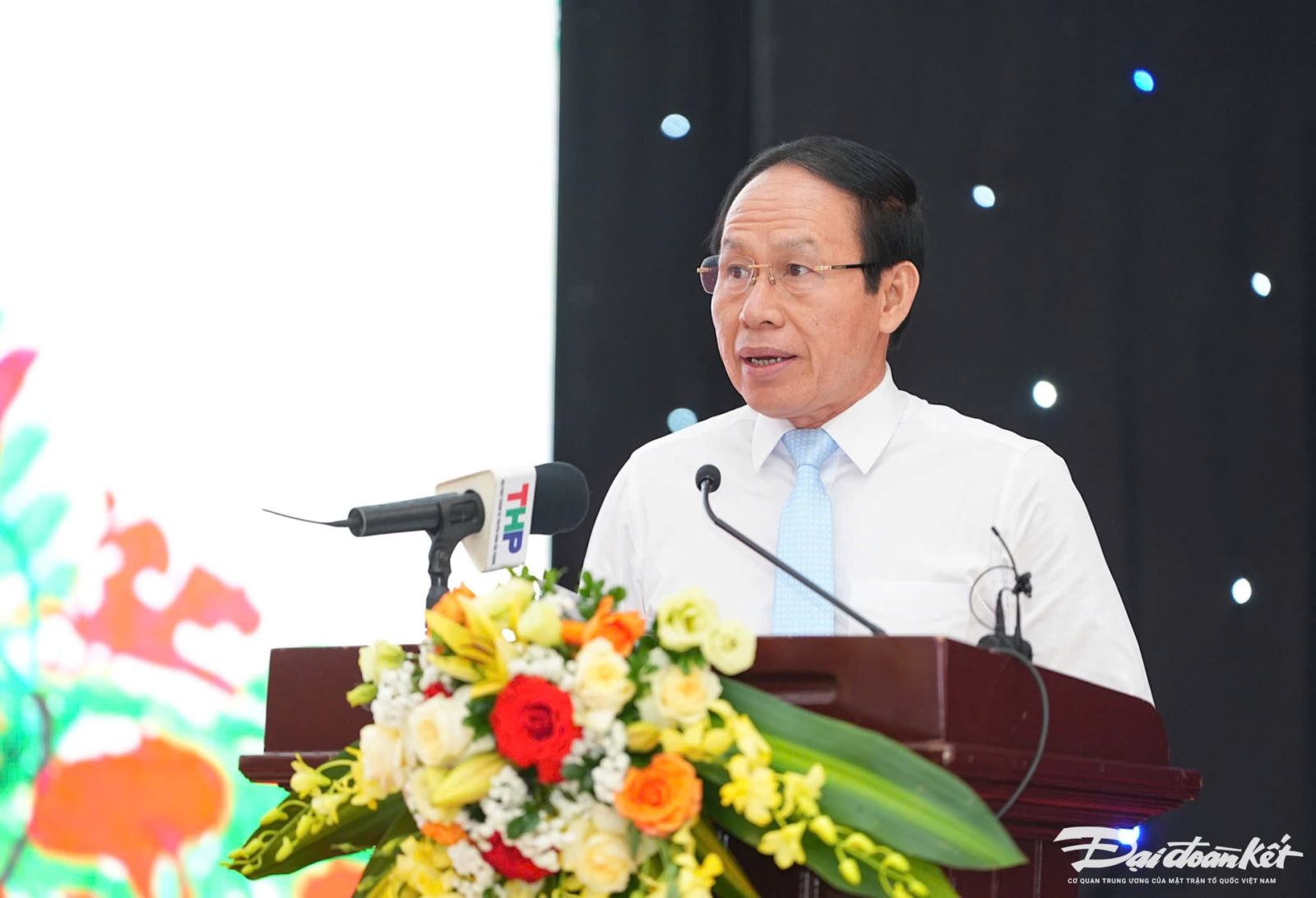 Uỷ viên Trung ương Đảng, Bí thư Thành uỷ Hải Phòng Lê Tiến Châu phát biểu chào mừng hội nghị. Ảnh: Phương Thanh.