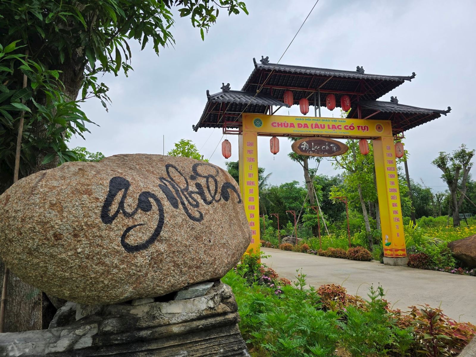 Chùa Da đang thờ tự 511 nhà báo liệt sĩ hy sinh trong 2 cuộc kháng chiến. Ảnh: Điền Bắc.