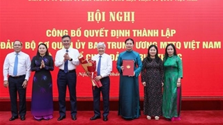 Hội nghị công bố Quyết định thành lập Đảng bộ cơ quan Uỷ ban Trung ương MTTQ việt nam và các tổ chức Đảng trực thuộc