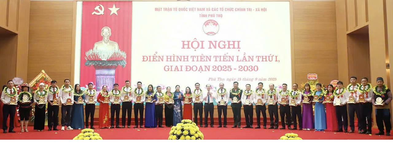 Những điển hình tiên tiến được vinh danh tại Hội nghị điển hình tiên tiến lần thứ I, giai đoạn 2025 – 2030 của tỉnh Phú Thọ.