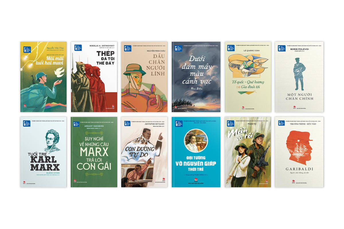 12 cuốn sách đầu tiên trong Tủ sách Thanh niên vừa chính thức phát hành.