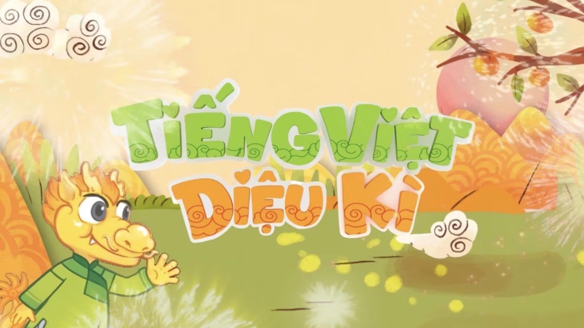 Chương trình “Tiếng Việt diệu kì” phát sóng hằng tuần trên kênh VTV4 Không dừng lại ở việc sản xuất chương trình, mô hình hợp tác giữa hai bên còn tạo ra một bước chuyển quan trọng khi kết nối học liệu với truyền thông.