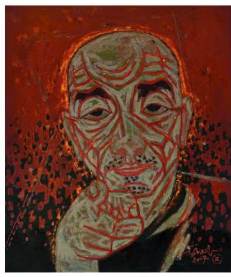 Một tác phẩm sẽ trưng bày tại triển lãm.